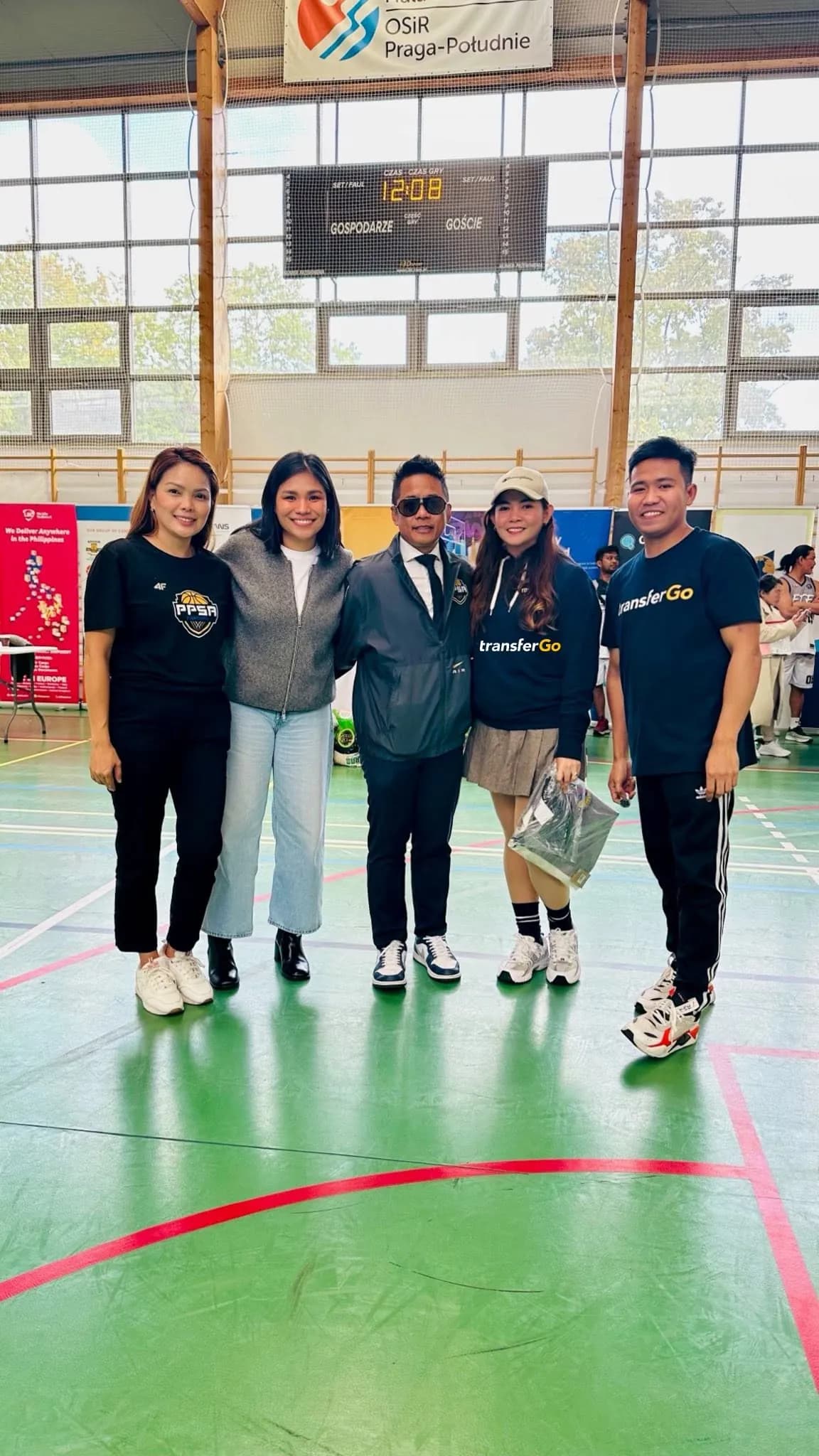 TransferGo team at a Filipino community event in Europe